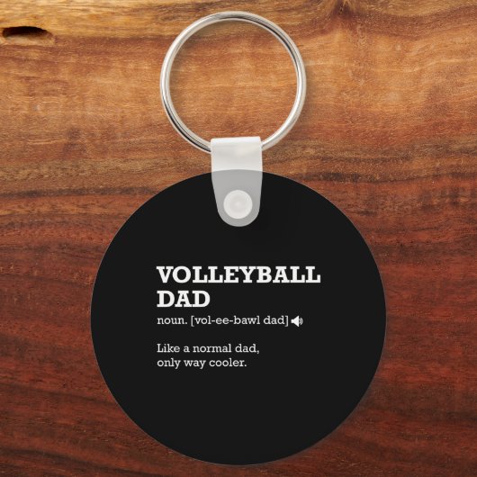 Porte-clés Définition de volleyball papa (Recto)
