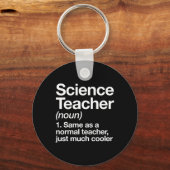 Porte-clés Définition d'enseignant de science amusante Ck à l (Recto)