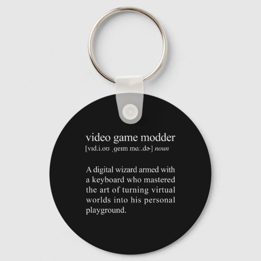 Porte-clés Définition du modèle de jeu vidéo - Modèle de jeu (Recto)