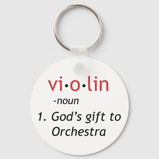 Porte-clés Définition du violon (Recto)