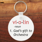Porte-clés Définition du violon (Recto)