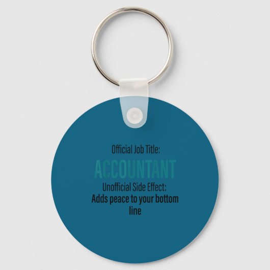 Porte-clés Définition d'un comptable drôle bureau de comptabi (Recto)