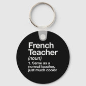 Porte-clés Définition Enseignant Français S'Amuser Retour À L (Verso)