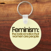 Porte-clés Définition féministe (Recto)