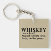 Porte-clés Définition Whiskey drôle alcool dire des cadeaux (Devant)