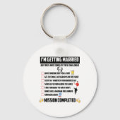 Porte-clés Défis pour l'enterrement de vie de garçon - Défi d (Recto)