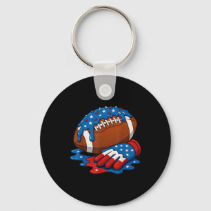 Porte-clés Dégoulinade de football Wr Lineman Qb Rb Db Crème