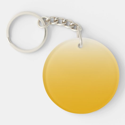 Porte-clés dégradé à deux tons foncé jaune (Devant)