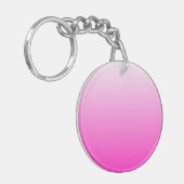 Porte-clés dégradé à deux tons foncé rose chaud (Devant gauche)