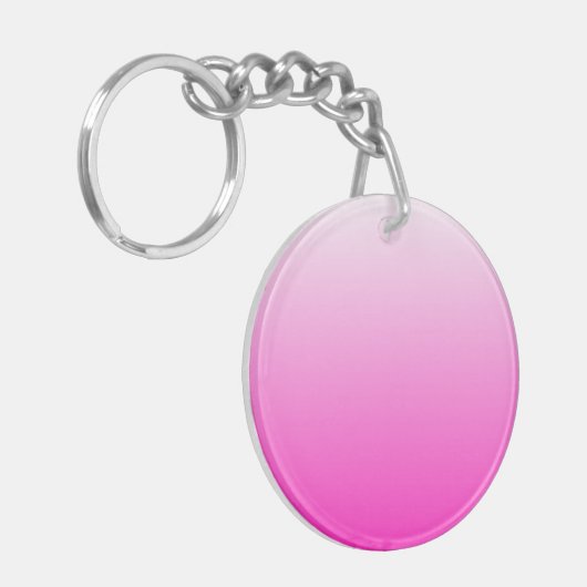 Porte-clés dégradé à deux tons foncé rose chaud (Devant gauche)