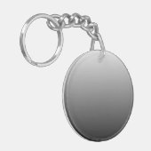 Porte-clés dégradé à deux tons noir foncé gris (Devant gauche)