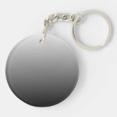 Porte-clés dégradé à deux tons noir foncé gris (Dos)