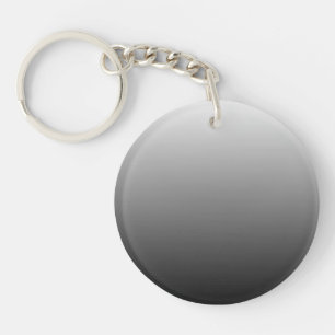 Porte-clés dégradé à deux tons noir foncé gris