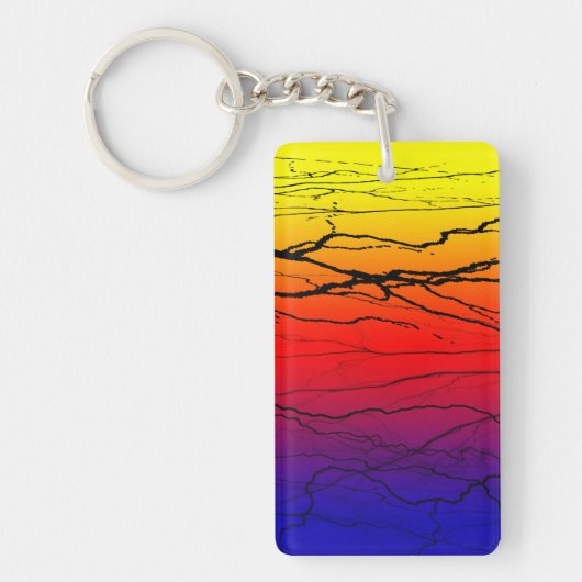 Porte-clés Dégradé Abstrait (Devant)