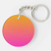 Porte-clés dégradé jaune et rose ombre (Dos)