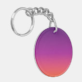 Porte-clés dégradé violet, rose et orange foncé (Devant gauche)