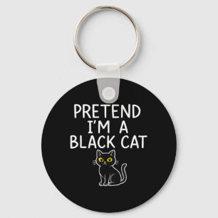 Porte-clés Déguisement de chat noir simple pour adulte Hallow