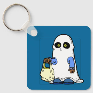 Porte-clés Déguisement de fantôme en feuille pour Halloween