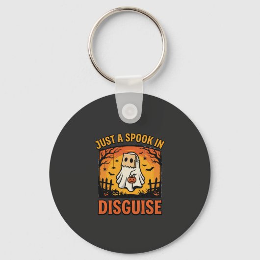 Porte-clés Déguisement de fantôme Halloween (Recto)