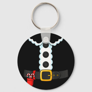 Porte-clés Déguisement de Noël drôle costume de père Noël pou