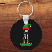 Porte-clés Déguisement de Noël elf 67 Pyjama 67 Mème Gen Alph (Recto)