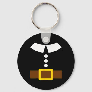 Porte-clés Déguisement de Pèlerin de Thanksgiving Jour de la