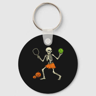 Porte-clés Déguisement de squelette Halloween de pickleball e