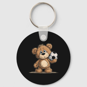 Porte-clés Déguisement d'ours footballeur cool pour les amate