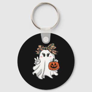 Porte-clés Déguisement drôle d'Halloween Camouflage Fantôme B