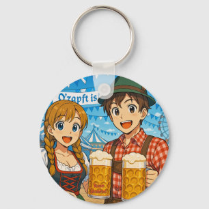 Porte-clés Dégustation de bière pendant l'Oktoberfest à Munic