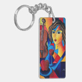 Porte-clés Déjeuner avec des Couleurs (Devant gauche)
