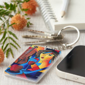 Porte-clés Déjeuner avec des Couleurs (Devant droit)