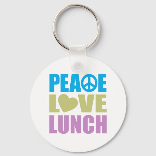 Porte-clés Déjeuner Peace Love (Recto)