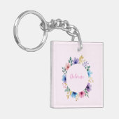 Porte-clés Délicate couronne florale (Devant gauche)