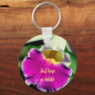 Porte-clés Delicate Orchid Flower Personalized