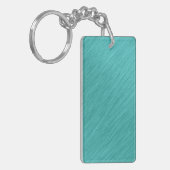 Porte-clés Délice Turquoise Brossé (Devant gauche)