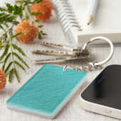 Porte-clés Délice Turquoise Brossé (Devant droit)