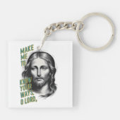 Porte-clés Demande Divine : Faites-Moi Connaître Vos Voies, S (Dos)