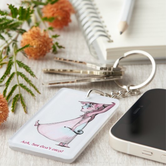 Porte-clés Demander mais ne pas arrêter (Devant droit)