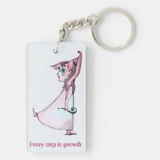 Porte-clés Demander mais ne pas arrêter (Dos)