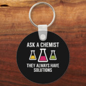 Porte-clés Demander un chimiste (Recto)