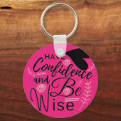 Porte-clés Demander un devis motivé par la confiance avec un (Recto)