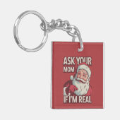 Porte-clés Demandez à votre maman si je suis vraiment drôle P (Devant gauche)