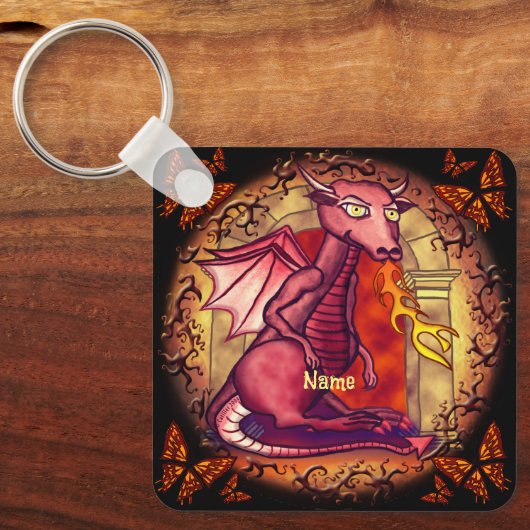 Porte-clés Demandez Au Dragon (Recto)