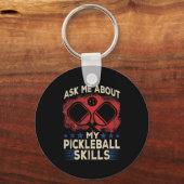 Porte-clés Demandez des compétences en pickle ball - pickle b (Recto)