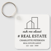 Porte-clés Demandez-moi à propos de l'immobilier (Recto)