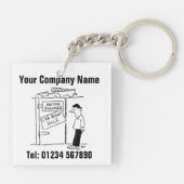 Porte-clés Démantèlement des voitures de récupération automob (Dos)