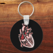 Porte-clés Demi-coeur humain (Recto)