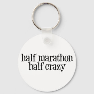 Porte-clés demi de marathon, demi de porte - clé fou
