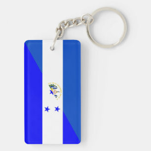 Porte-clés demi de symbole de pays de drapeau du Salvador